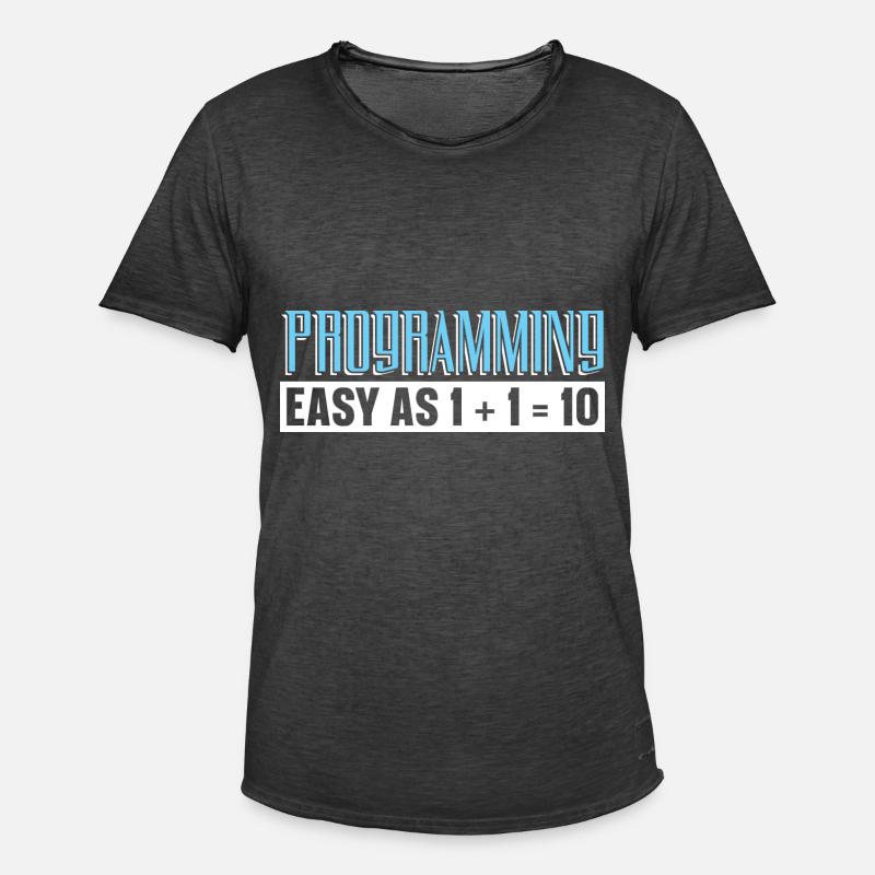 Programmierer Coder Software Entwickler - Männer Vintage T-Shirt - Vintage Schwarz