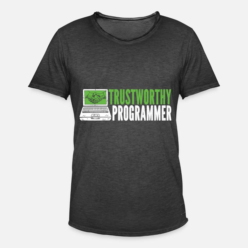 Programmer Coder Software Developer - Men's Vintage T-Shirt - washed black