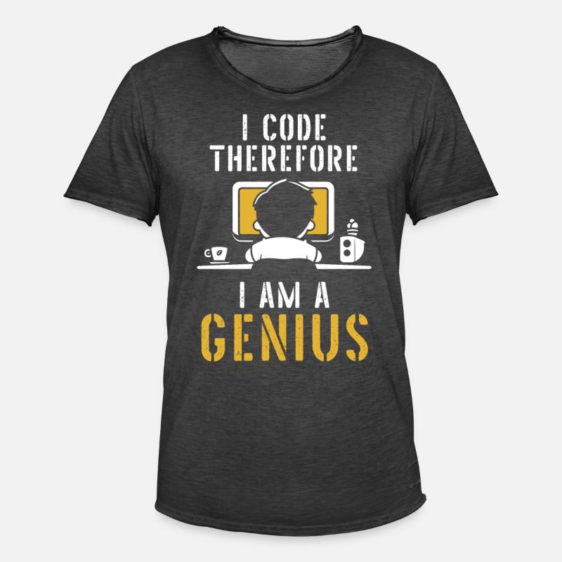 Programmer Coder Software Developer - Men's Vintage T-Shirt - washed black