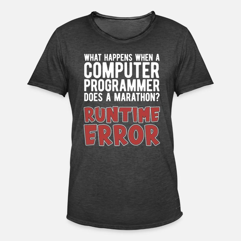 Programmierer Coder Software Entwickler - Männer Vintage T-Shirt - Vintage Schwarz