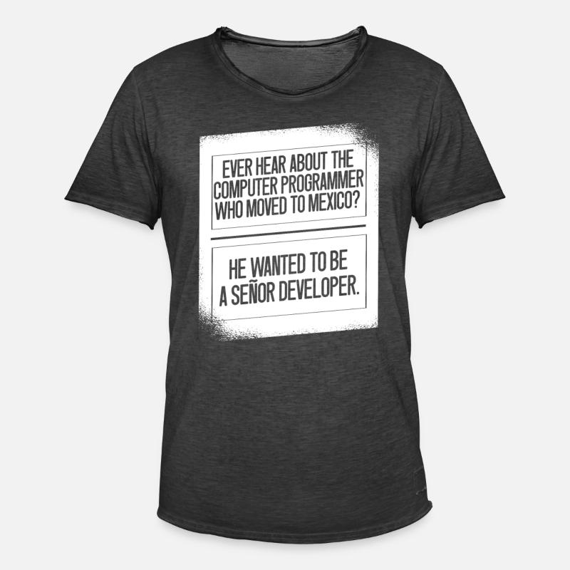 Programmierer Coder Software Entwickler - Männer Vintage T-Shirt - Vintage Schwarz
