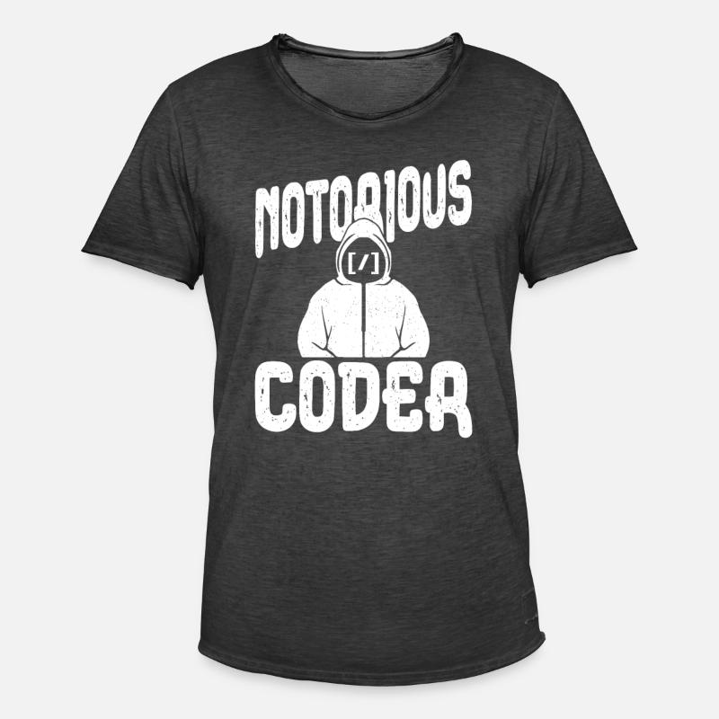 Programmer Coder Software Developer - Men's Vintage T-Shirt - washed black