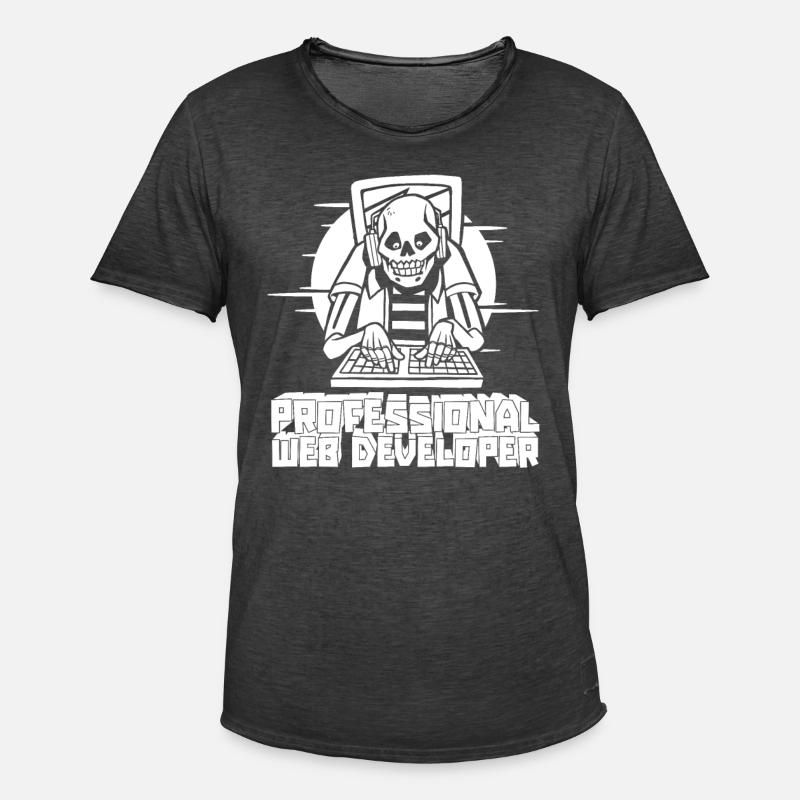 Web Entwickler Webdeveloper Web-Entwickler - Männer Vintage T-Shirt - Vintage Schwarz