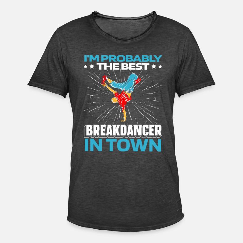 Breakdance Breakdancer Breakdancing Lustig - Männer Vintage T-Shirt - Vintage Schwarz