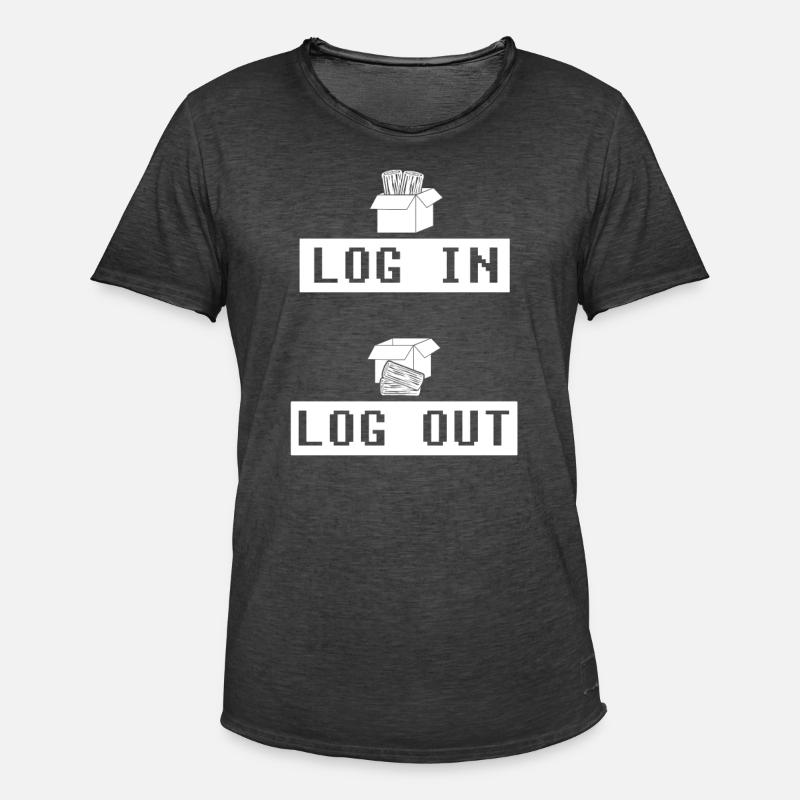 Entwickler Coder Programmierer Witzig - Männer Vintage T-Shirt - Vintage Schwarz