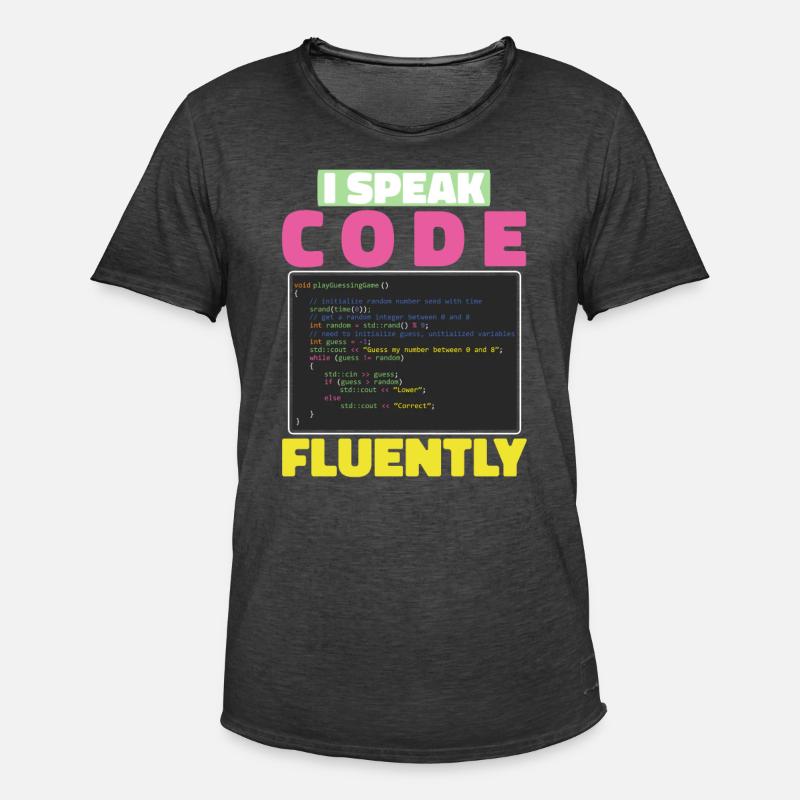 Entwickler Coder Programmierer Sarkasmus - Männer Vintage T-Shirt - Vintage Schwarz