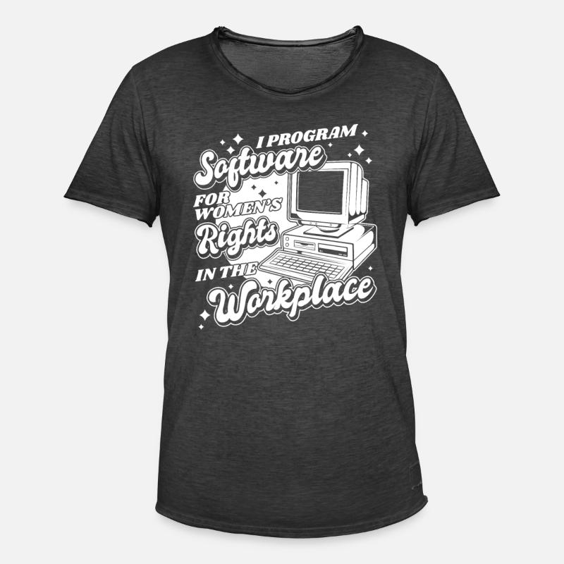Entwickler Coder Programmierer Computer - Männer Vintage T-Shirt - Vintage Schwarz