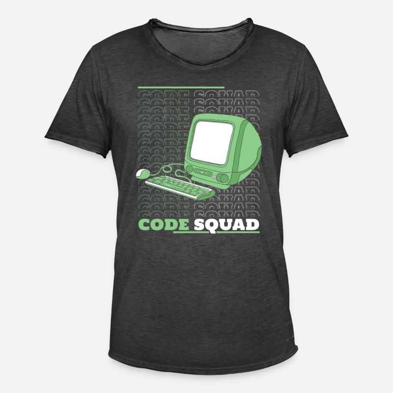 Entwickler Coder Programmierer Rechner - Männer Vintage T-Shirt - Vintage Schwarz