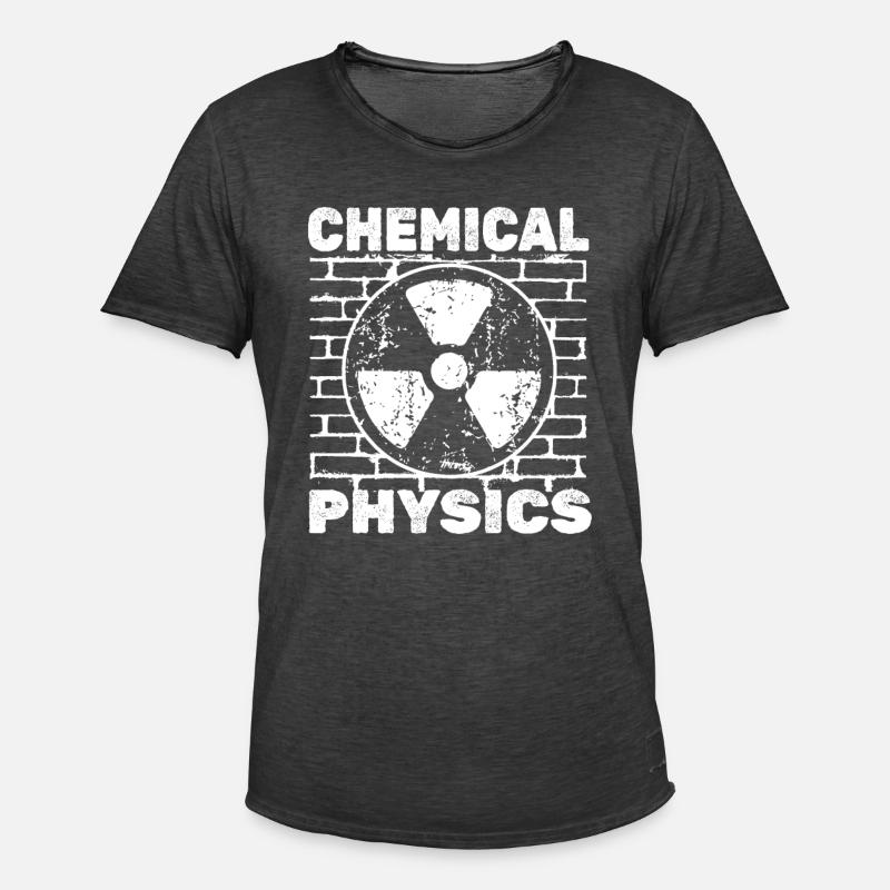 Physics Phyiker Chemically Applied Physics - Men's Vintage T-Shirt - washed black