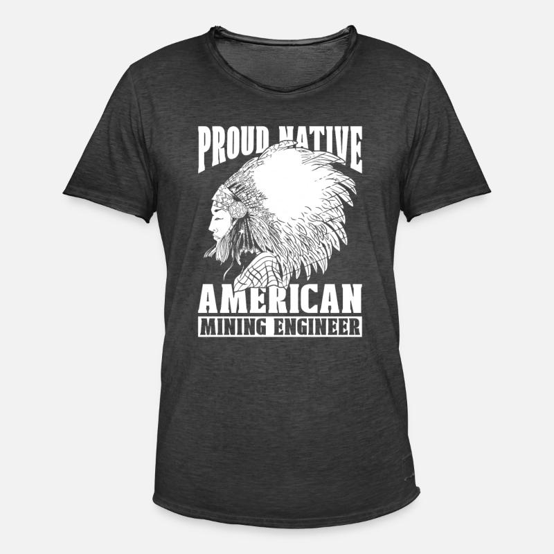 Engineer Mining Engineer - Men's Vintage T-Shirt - washed black