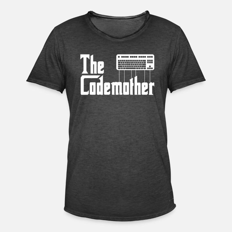 Developer Coder Programmer Funny - Men's Vintage T-Shirt - washed black