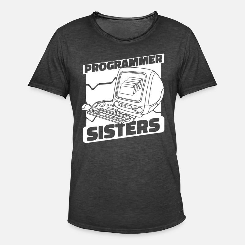 Developer Coder Programmer Computer - Men's Vintage T-Shirt - washed black