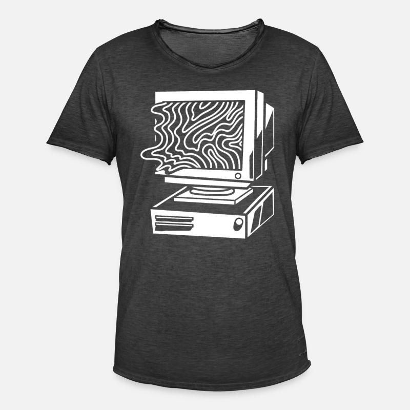 Developer Coder Programmer Computer - Men's Vintage T-Shirt - washed black