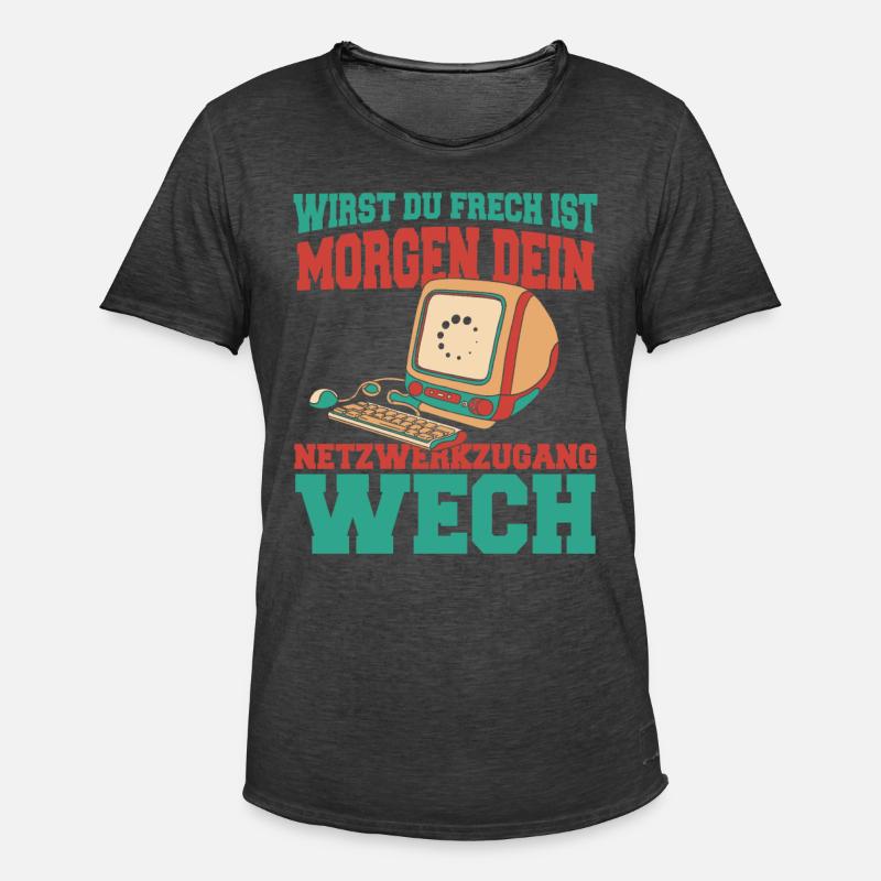 Entwickler Coder Programmierer Witzig - Männer Vintage T-Shirt - Vintage Schwarz