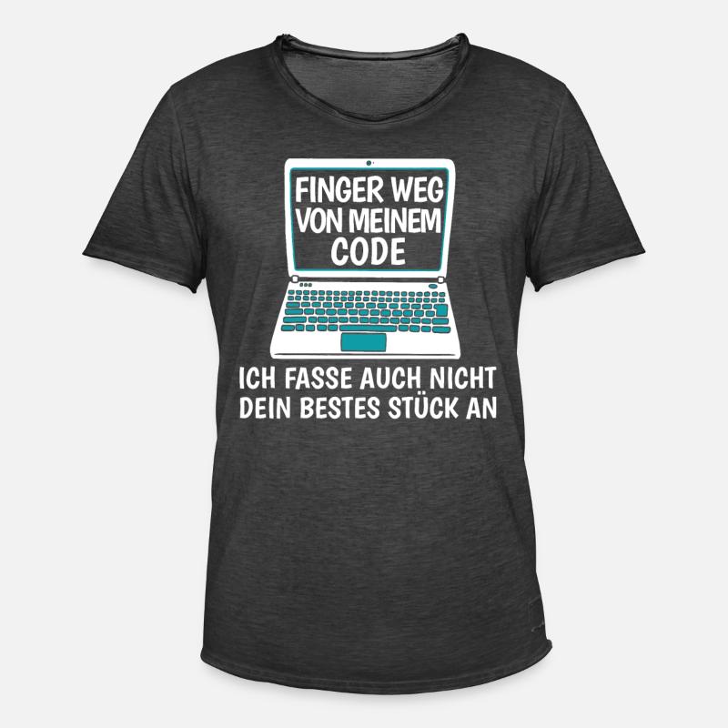 Entwickler Coder Programmierer Lustig - Männer Vintage T-Shirt - Vintage Schwarz