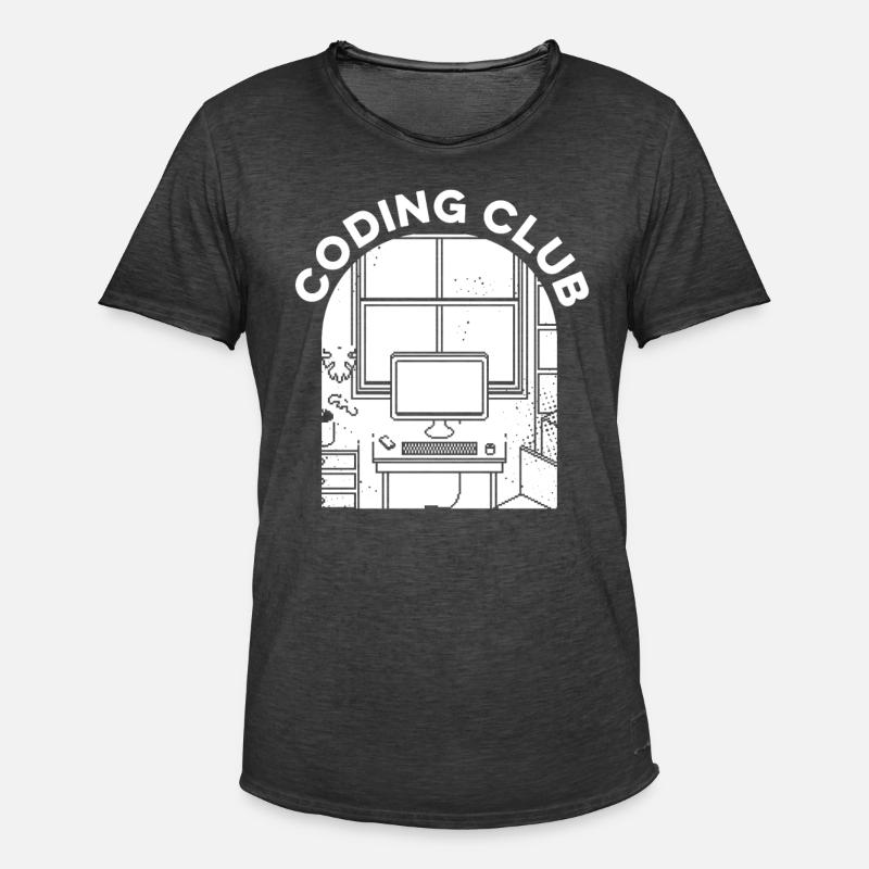 Developer Coder Programmers Association - Men's Vintage T-Shirt - washed black
