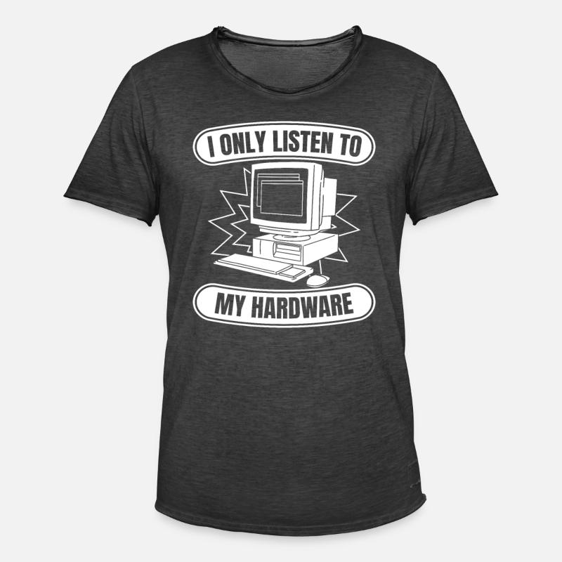 Entwickler Coder Programmierer Hardware - Männer Vintage T-Shirt - Vintage Schwarz