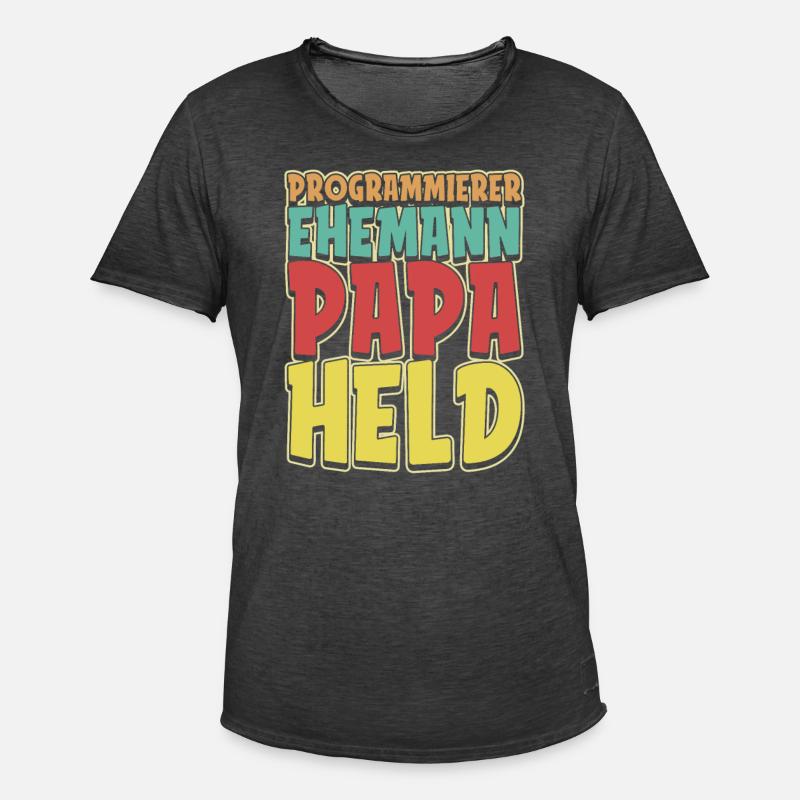 Entwickler Coder Programmierer - Männer Vintage T-Shirt - Vintage Schwarz
