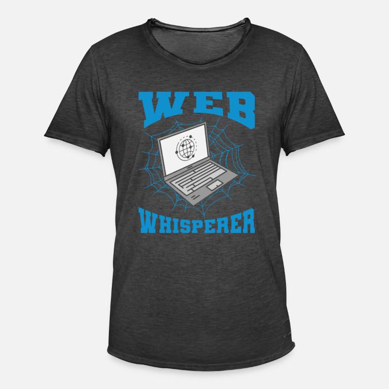 Web Entwickler Webdeveloper Lustig - Männer Vintage T-Shirt - Vintage Schwarz