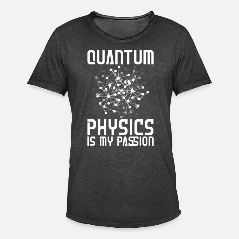 Physics Phykes Devotion Quantum Physics - Men's Vintage T-Shirt - washed black