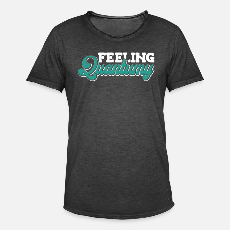 Physik Phyiker Witzig Quantenphysik - Männer Vintage T-Shirt - Vintage Schwarz