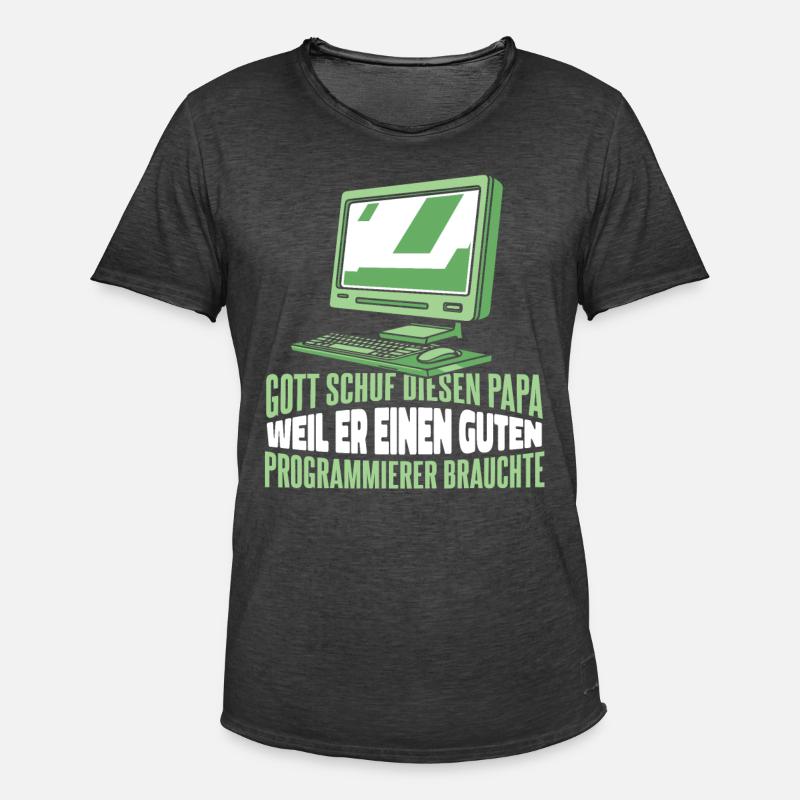 Entwickler Coder Programmierer - Männer Vintage T-Shirt - Vintage Schwarz