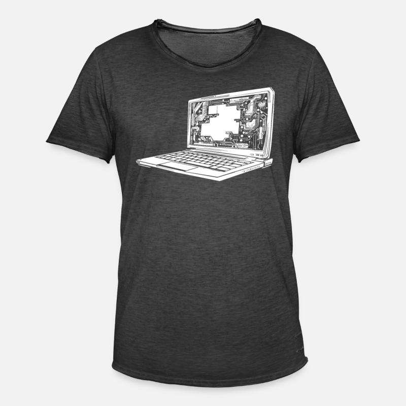 Entwickler Coder Programmierer - Männer Vintage T-Shirt - Vintage Schwarz