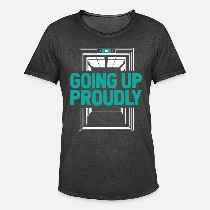Elevator Elevator - Men's Vintage T-Shirt - washed black