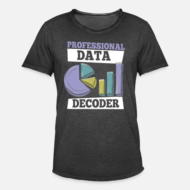 Data Science Data Analyst - Men's Vintage T-Shirt - washed black