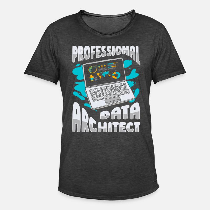 Database Architect - Men's Vintage T-Shirt - washed black