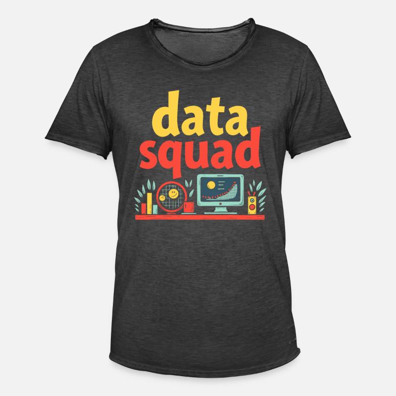 Data Science Data Analyst Kader - Männer Vintage T-Shirt - Vintage Schwarz