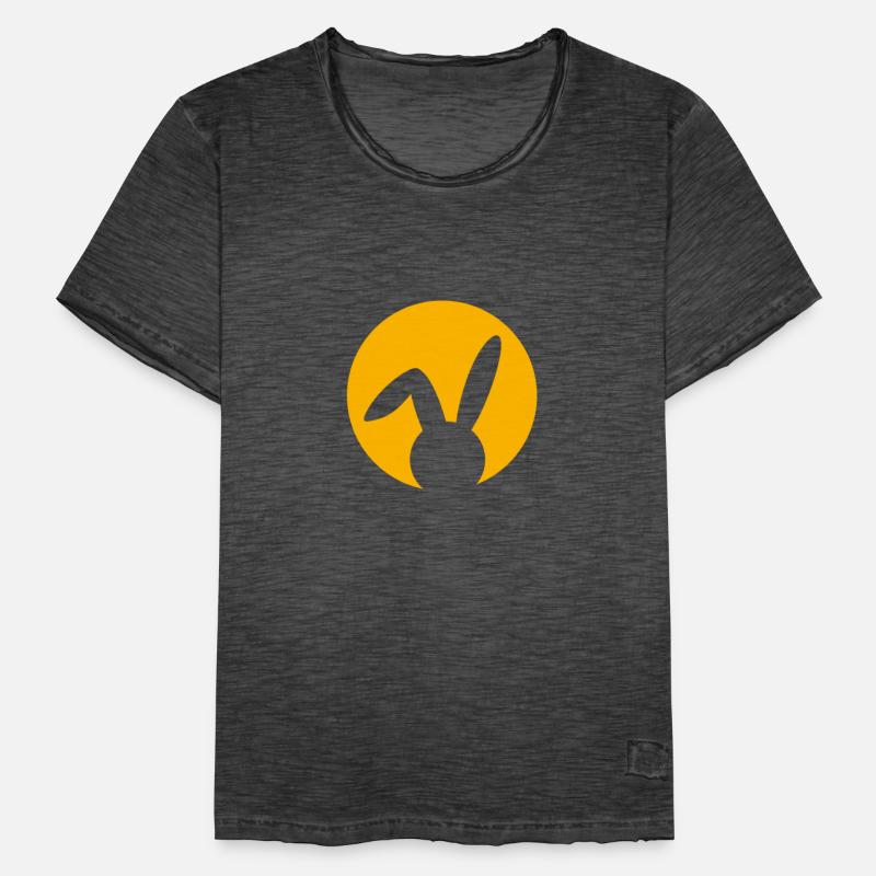 Conception simple de l’oreille pliée parfait cadeau de Pâques T-shirt vintage Homme
