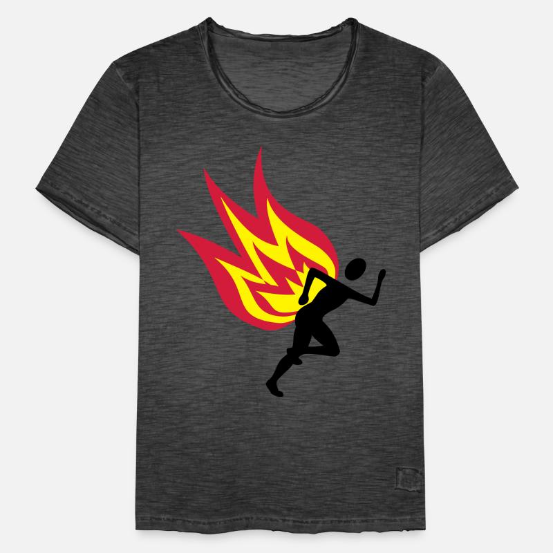 Feu de Jogger T-shirt vintage Homme