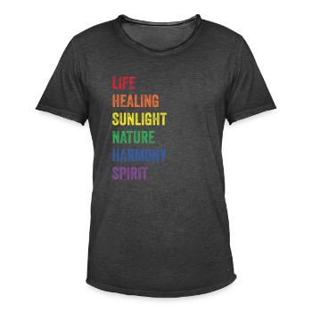 CSD - Männer Vintage T-Shirt - Vintage Schwarz - Vorne