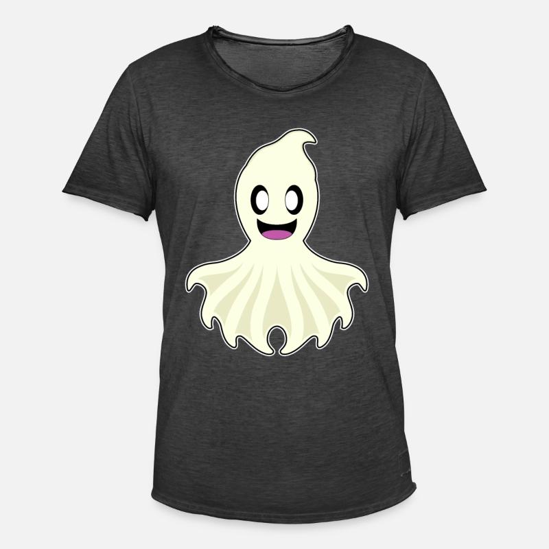 Krake Geist - Männer Vintage T-Shirt - Vintage Schwarz