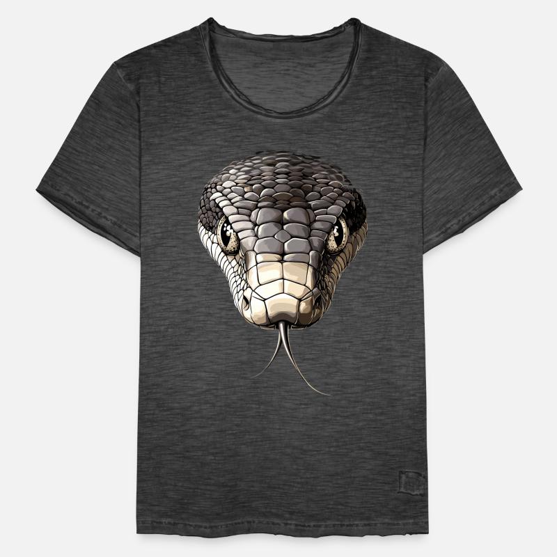 Serpent Python Cobra Mamba Serpent à sonnettes Serpent T-shirt vintage Homme