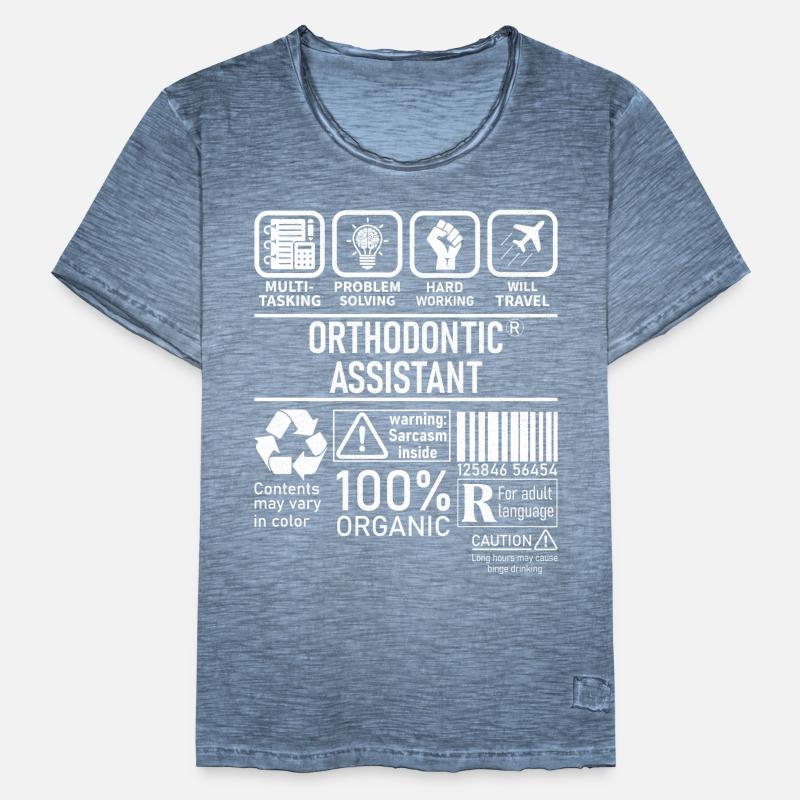 Orthodontic Assistant multi tasking problem Männer Vintage T-Shirt