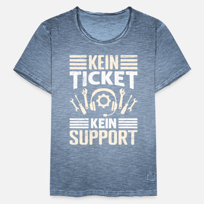 Nerd Computer PAS DE TICKET PAS DE SUPPORT DRÔLE T-shirt vintage Homme