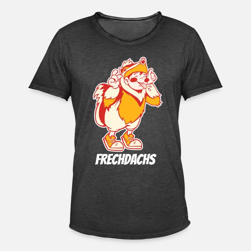 Frechdachs – Der freche Spitzbube - Männer Vintage T-Shirt - Vintage Schwarz