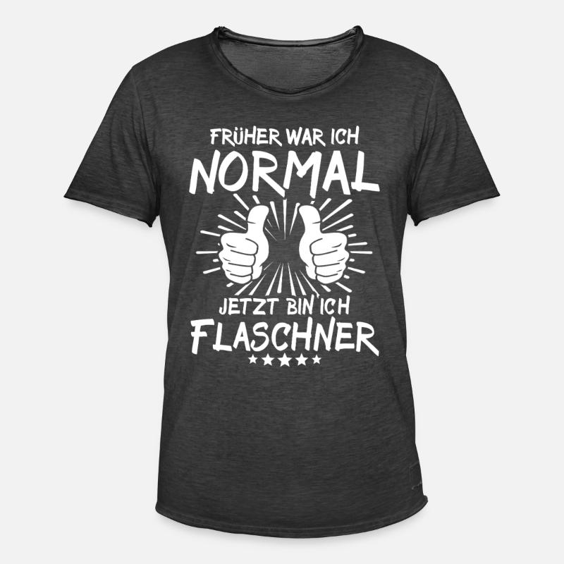 Flaschner - Männer Vintage T-Shirt - Vintage Schwarz