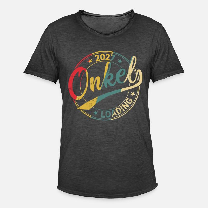 Onkel 2027 Loading Werdender Onkel 2027 - Männer Vintage T-Shirt - Vintage Schwarz