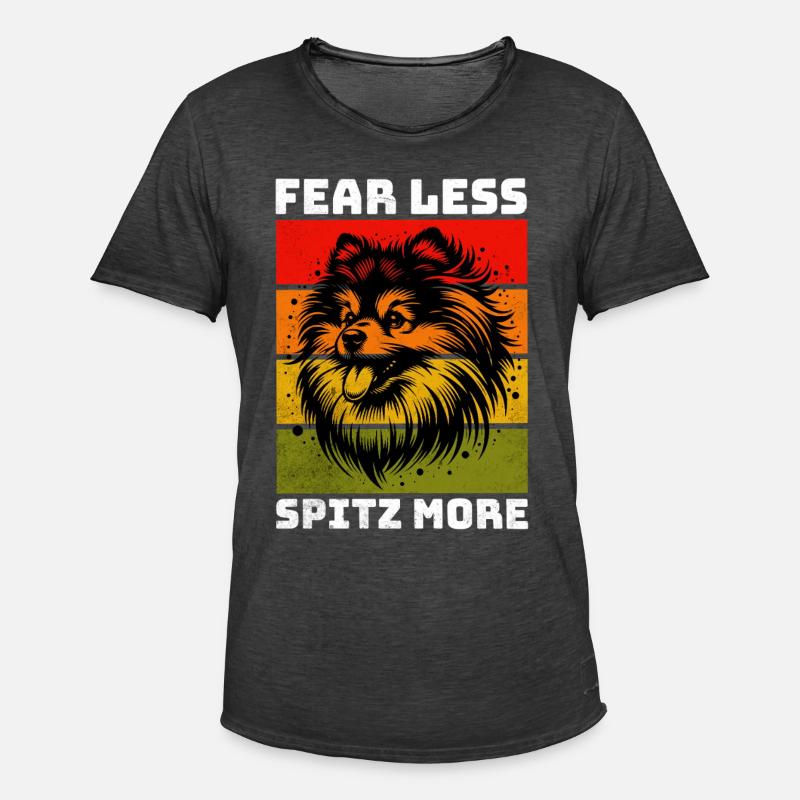 German Spitz Spitz Dwarf Spitz - Men's Vintage T-Shirt - washed black