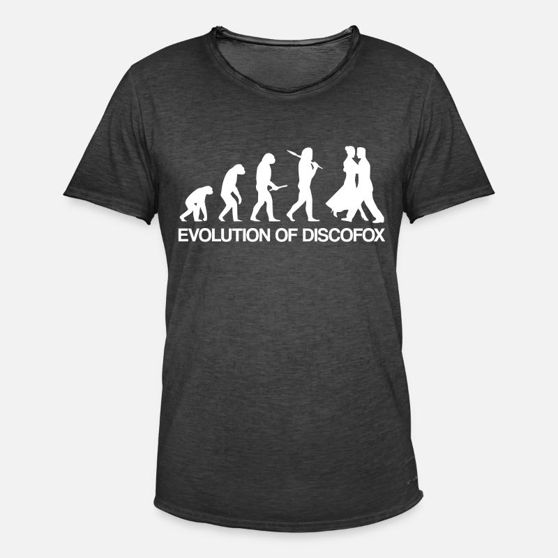 Discofox evolution / gift idea - Men's Vintage T-Shirt - washed black