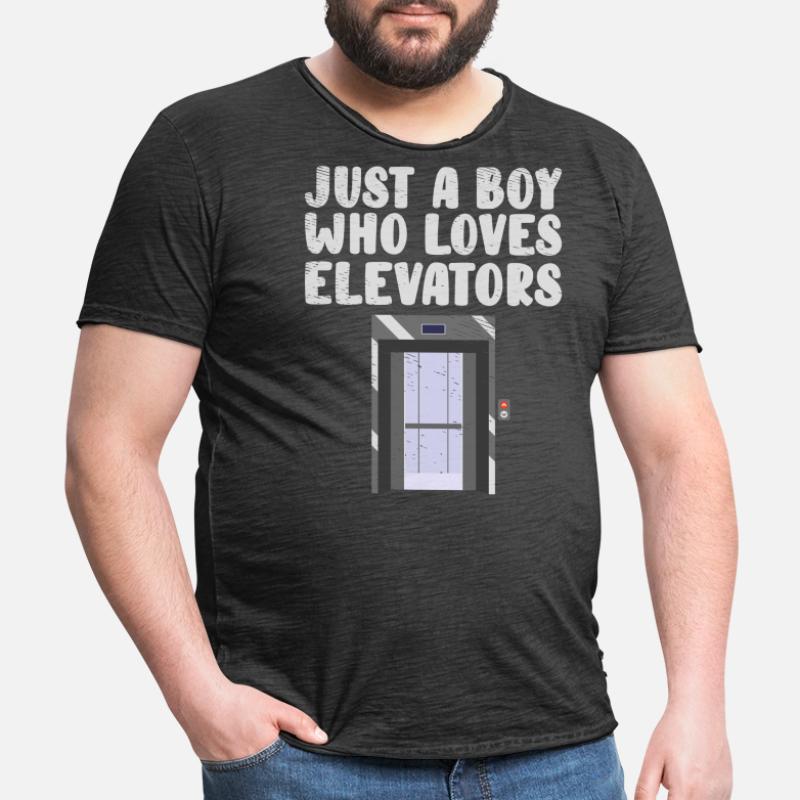 Elevator Technician Elevator Mechanic Elevator Men's Vintage T-Shirt