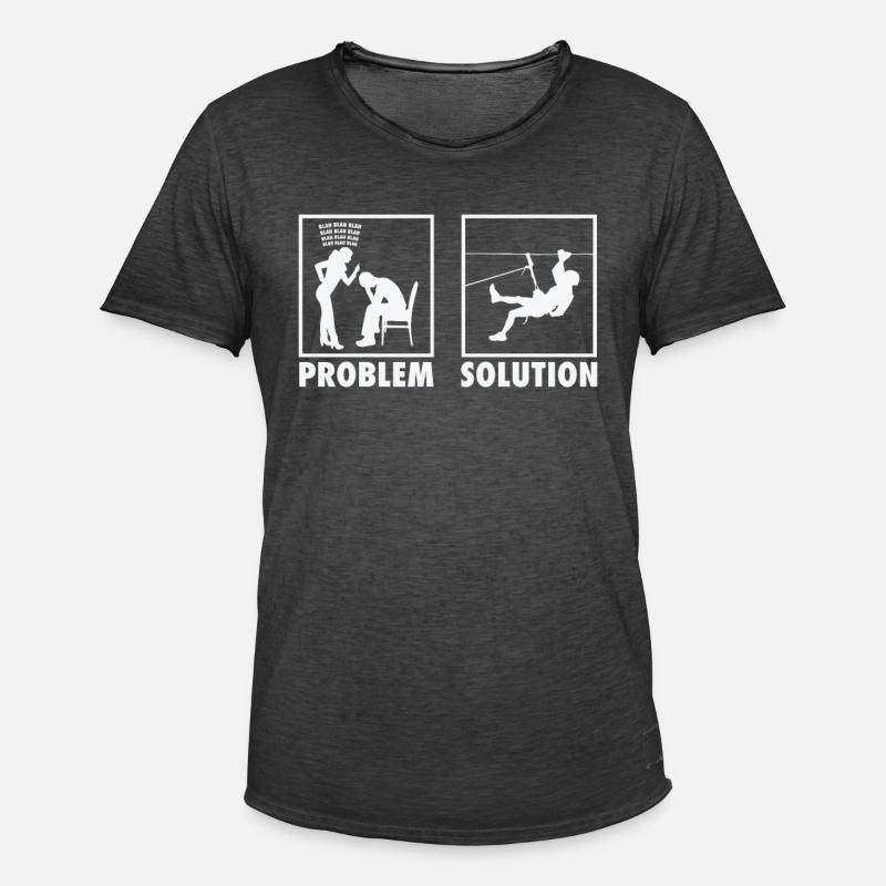 Mountain Climbing Mountain Climbers Statement - Männer Vintage T-Shirt - Vintage Schwarz