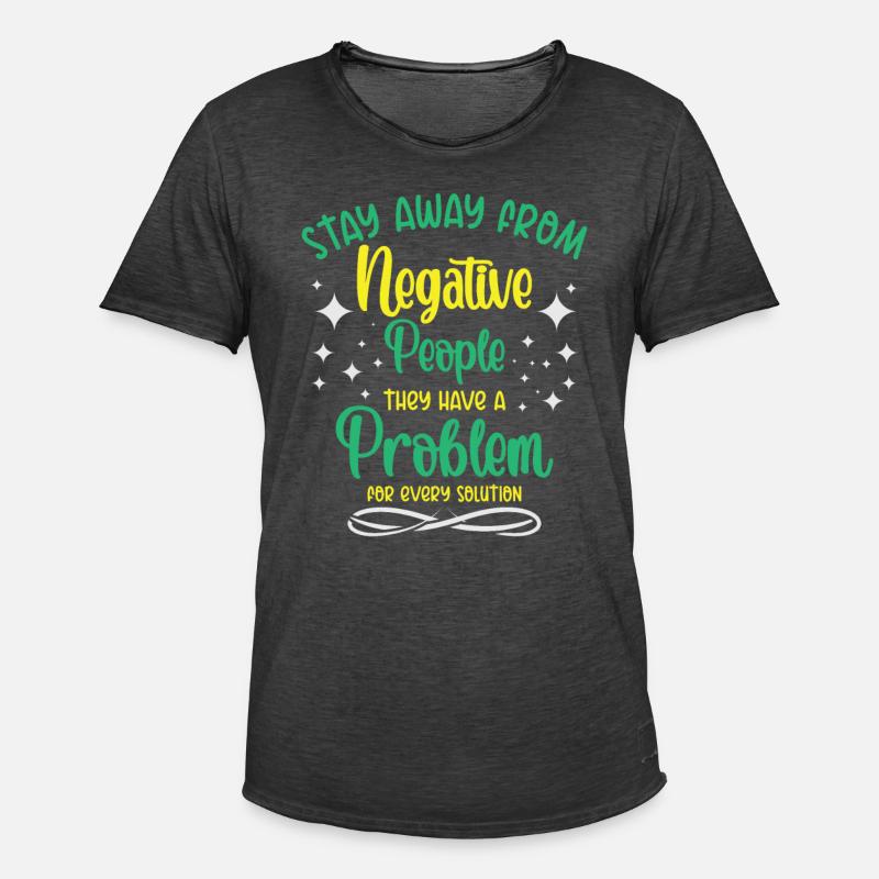 Problem Solution Critical Thinkers Positive - Men's Vintage T-Shirt - washed black