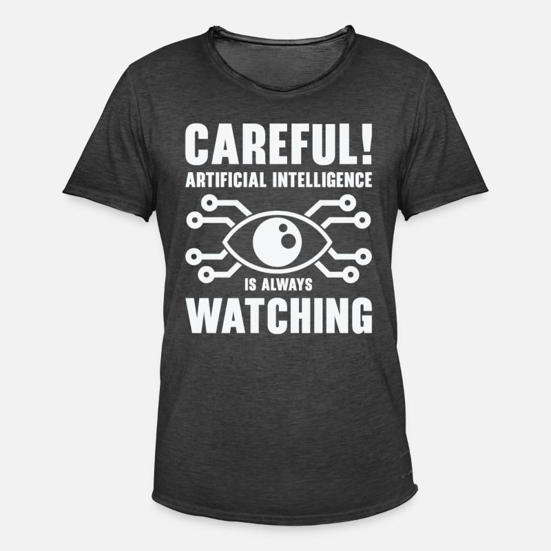 Künstliche Intelligenz Programmierung - Männer Vintage T-Shirt - Vintage Schwarz