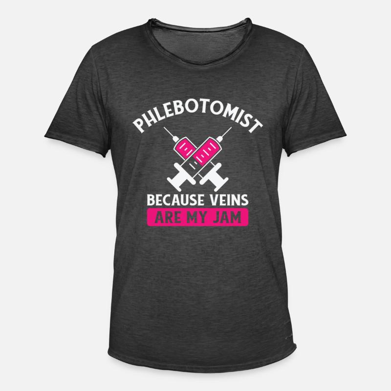 Phlebotomist Phlebotomie Krankenschwester Tech - Männer Vintage T-Shirt - Vintage Schwarz