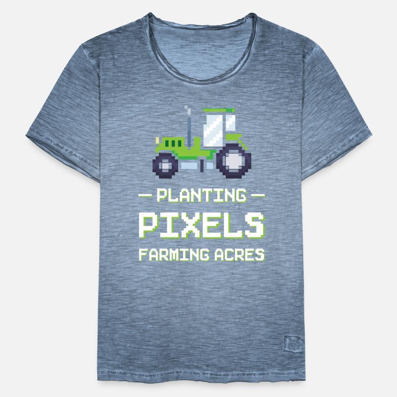 Farming Games Simulation Video Games Simulator Men's Vintage T-Shirt