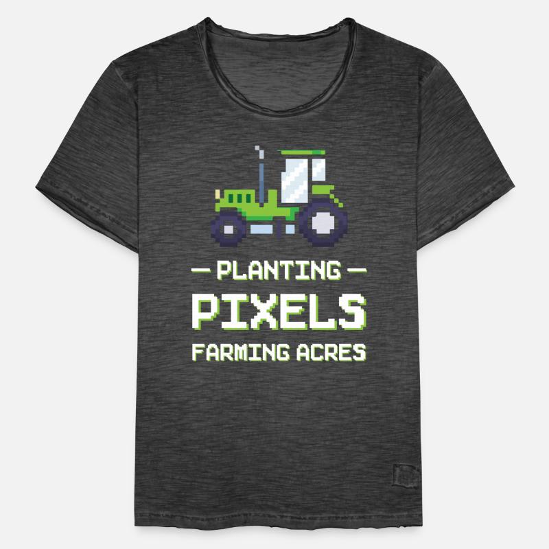 Farming Games Simulation Video Games Simulator Men's Vintage T-Shirt
